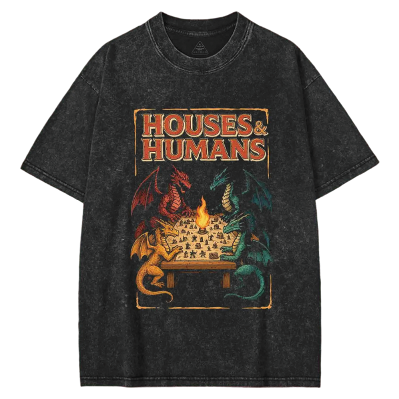 Modecanvas Houses and Humans Washed T-shirt