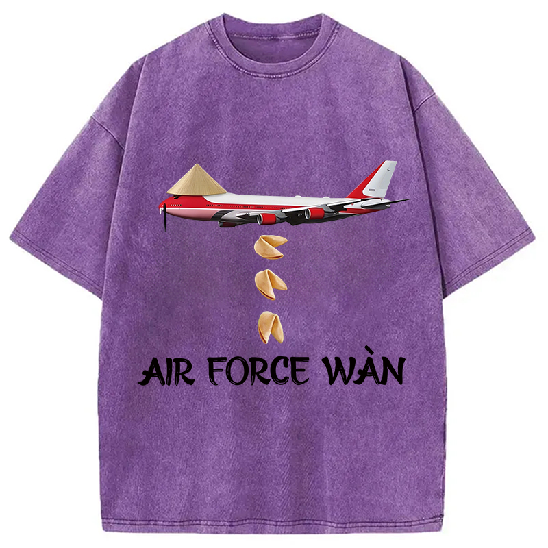 Modecanvas Air Force Wan DTG Printing Washed T-Shirt