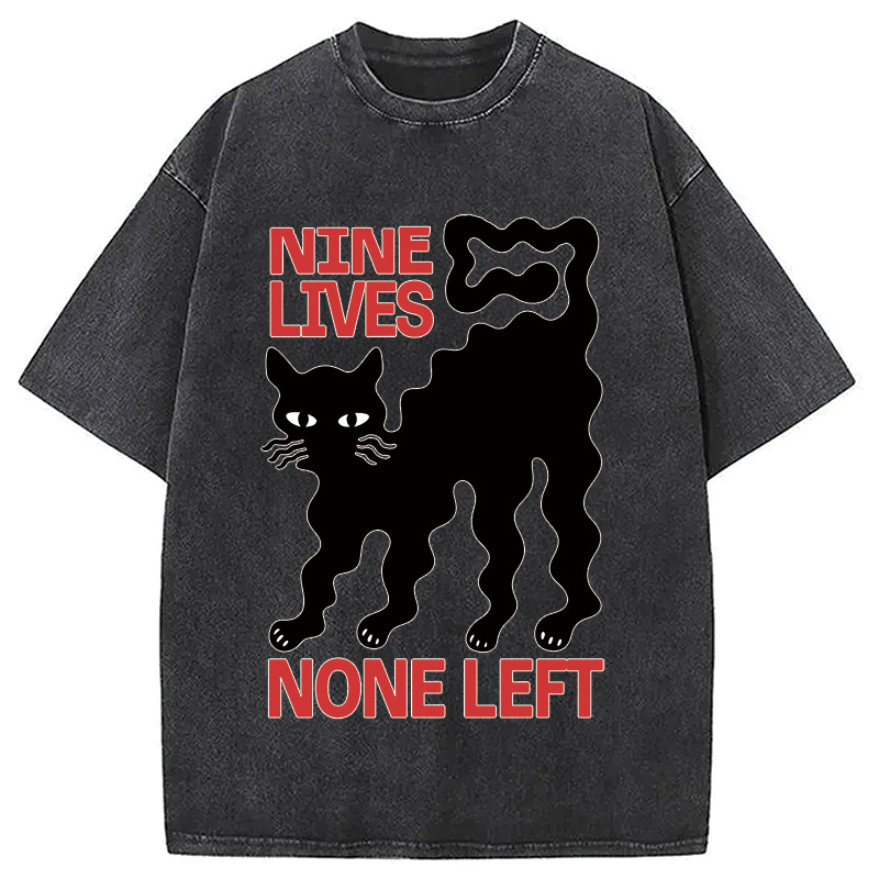 Modecanvas Neko Space Ramen Adventures Vintage Washed T-Shirt