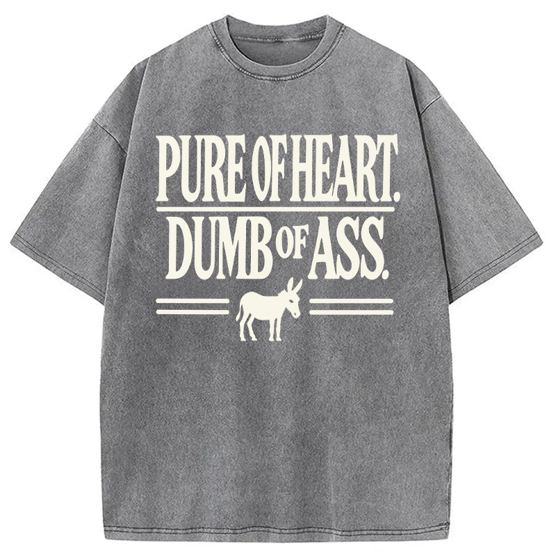Modecanvas Cowboy Humor Funny Vintage DTG Printing Washed T-Shirt