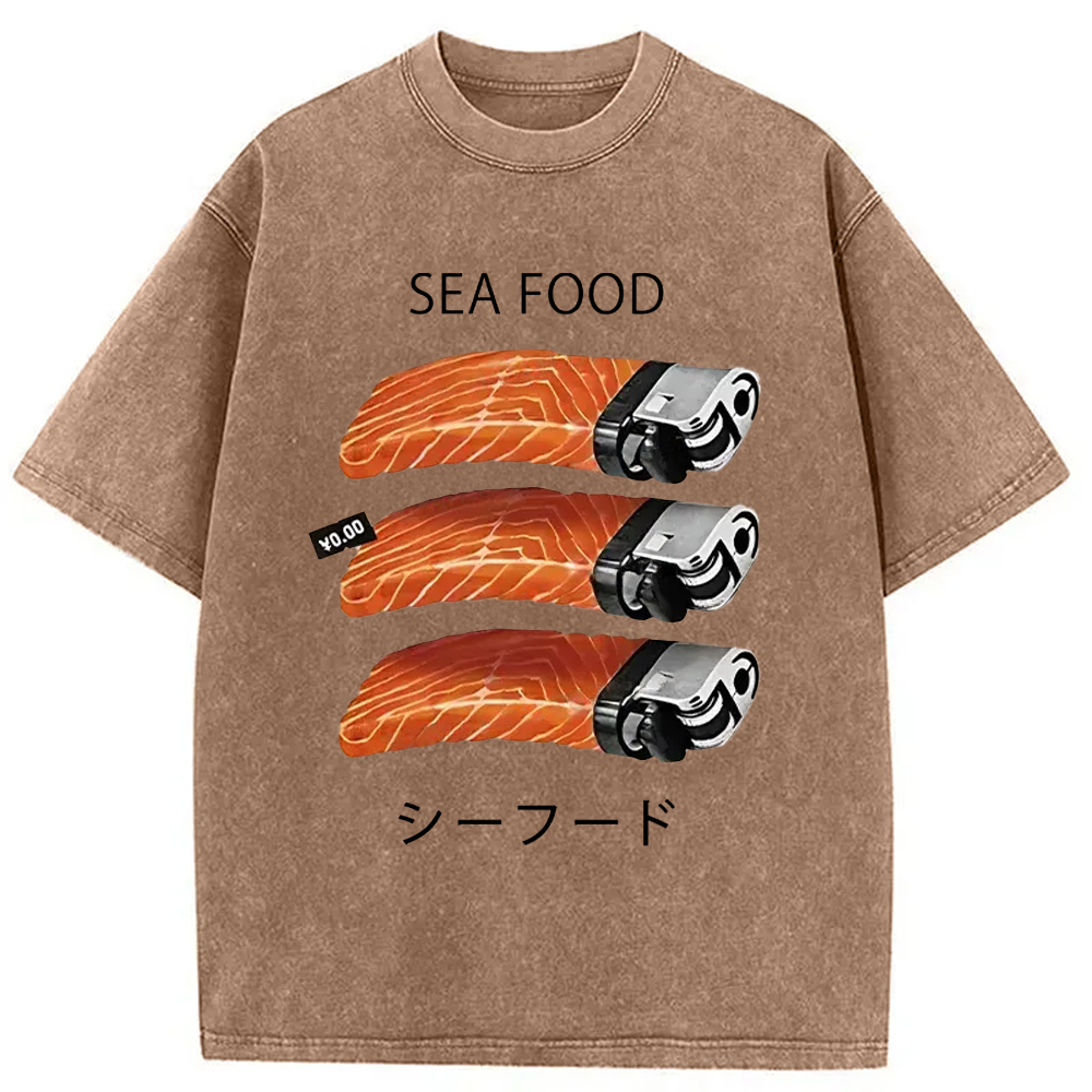 Modecanvas Salmon Lighter Washed T-Shirt