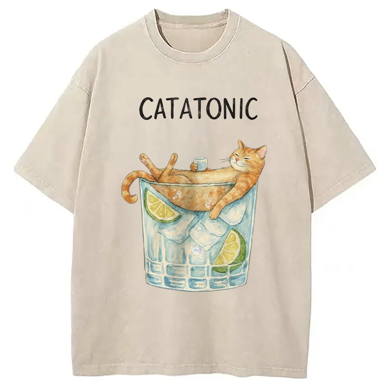 Modecanvas Catatonic DTG Printing Washed T-Shirt