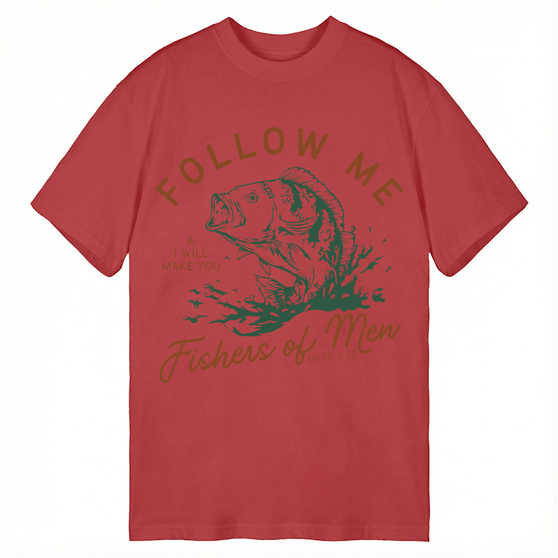 Modecanvas Follow Me I Will Make You Fishers Of Men DTG Printing Classic T-Shirt-modecanvas