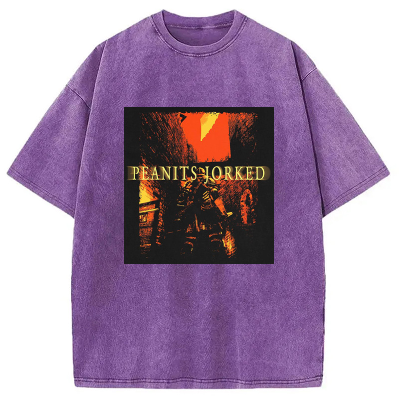 Modecanvas PEANITS JORKED Washed T-Shirt