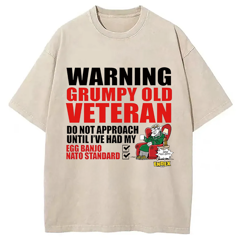 Modecanvas Do Not Approach DTG Printing Washed T-Shirt