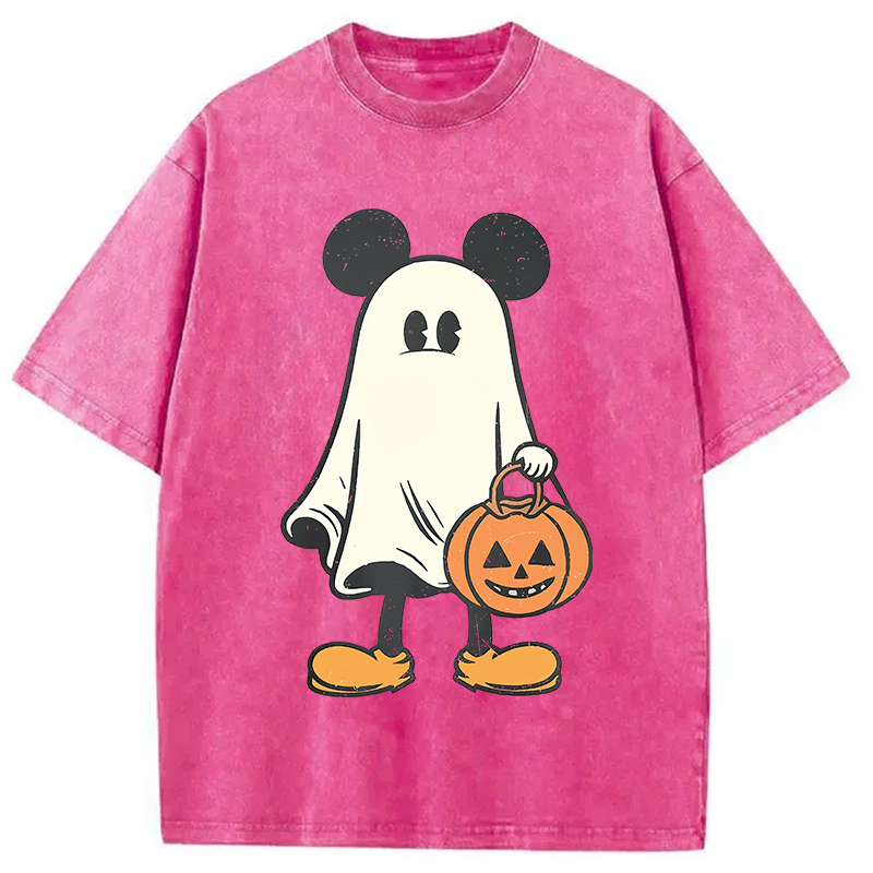Modecanvas Halloween Mickey Washed T-Shirt