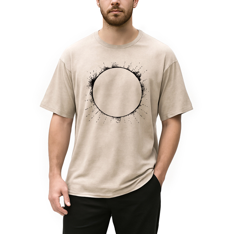 Modecanvas Solar Flare Washed T-Shirt