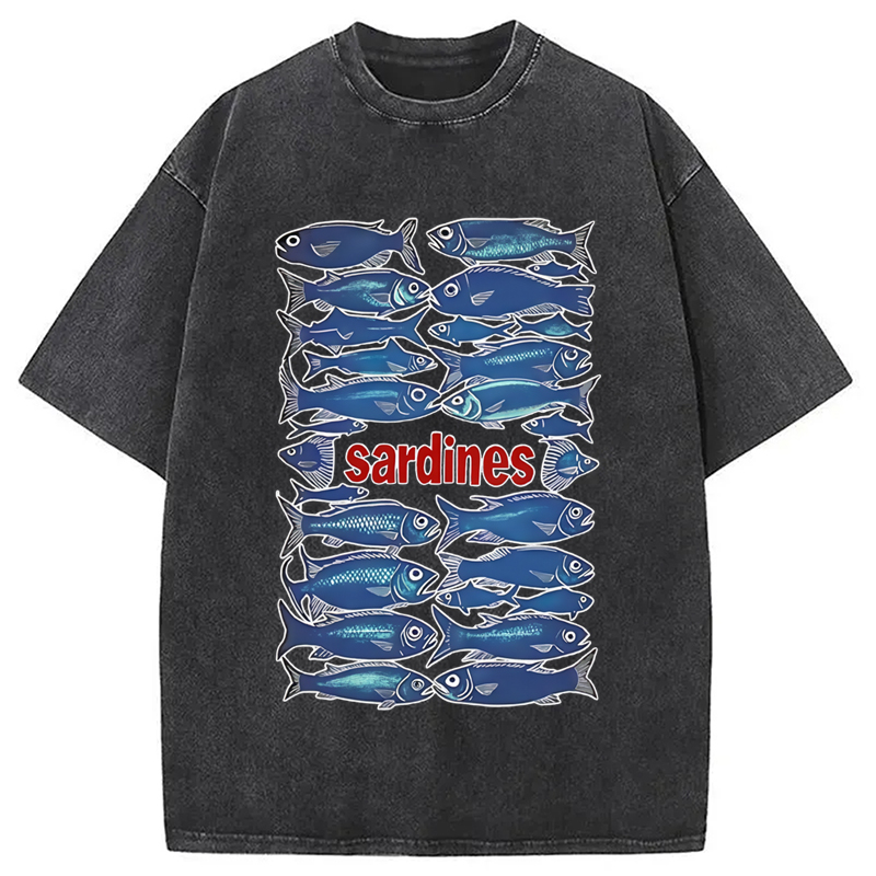 Modecanvas Japan Sardines Washed T-Shirt