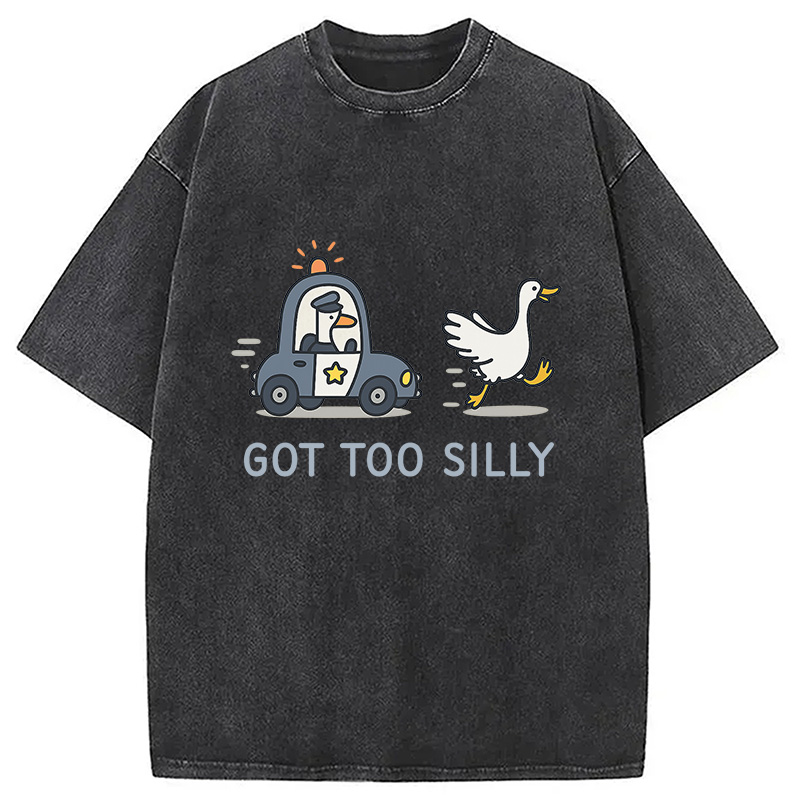 Modecanvas Retro Comfort Goose Washed T-Shirt