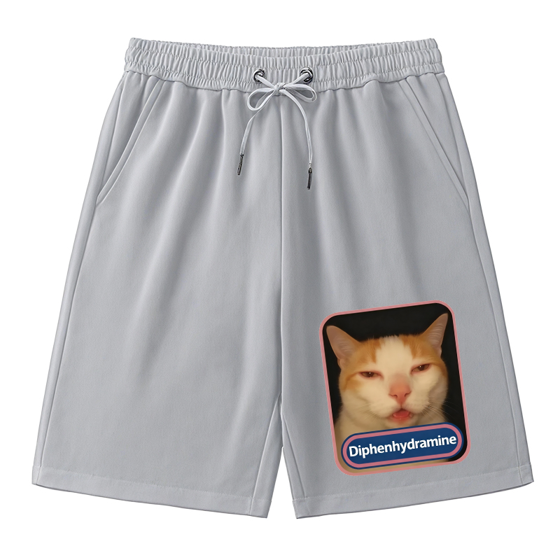Modecanvas Pink Diphenhydramine Meme Cat Classic Short