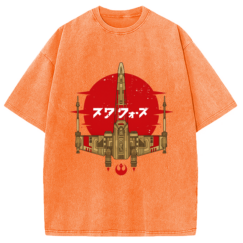 Modecanvas Ancient Starfighter Vintage Washed T-Shirt