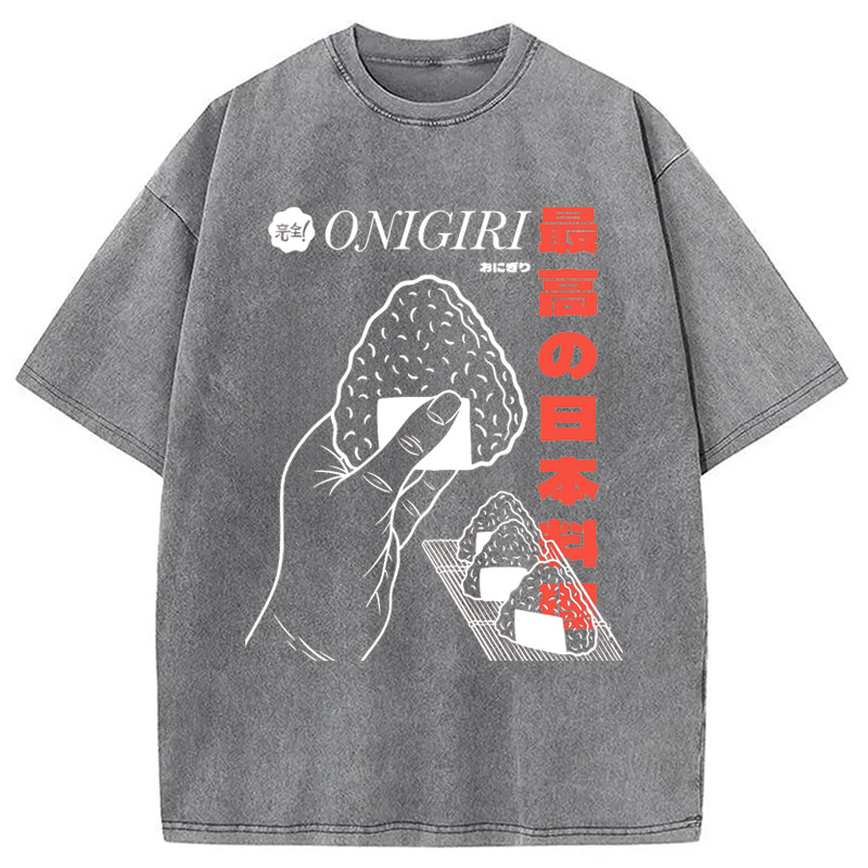 Modecanvas Top Japanese Cuisine Washed T-Shirt
