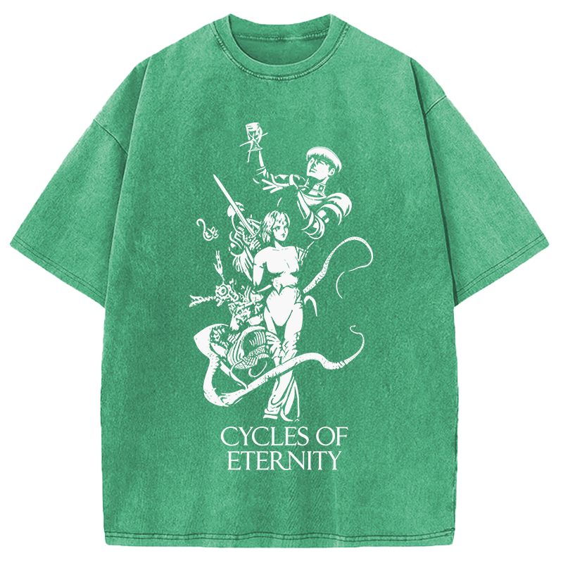 Modecanvas Cycles of Eternity DTG Printing Washed T-Shirt