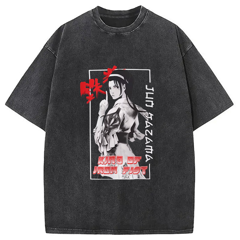 Modecanvas TEKKEN Jun Kazama Washed T-Shirt