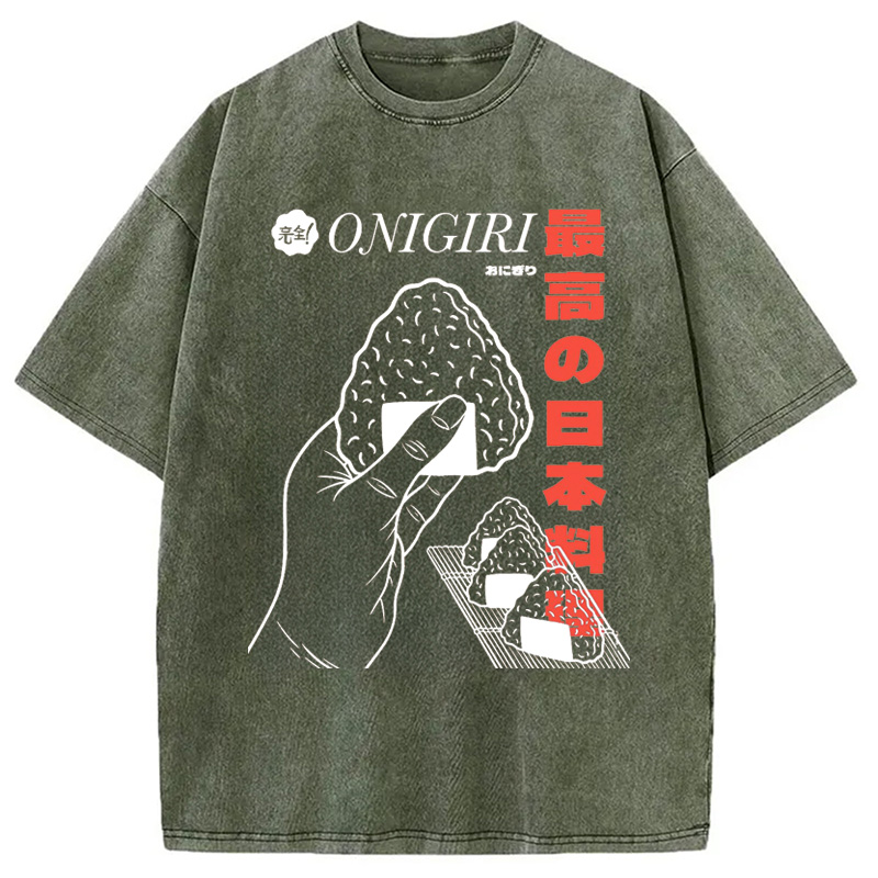 Modecanvas Top Japanese Cuisine Washed T-Shirt
