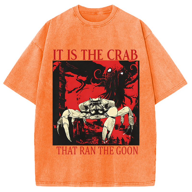 Modecanvas It is the Crab Meme Washed T-Shirt