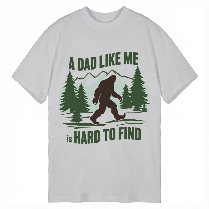 Modecanvas Retro Funny Bigfoot Dad DTG Printing Classic T-Shirt-modecanvas