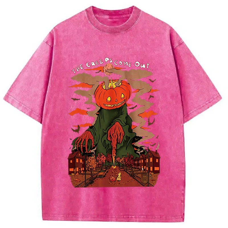 Modecanvas The Cree Ps Cime Out DTG Printing Washed T-Shirt