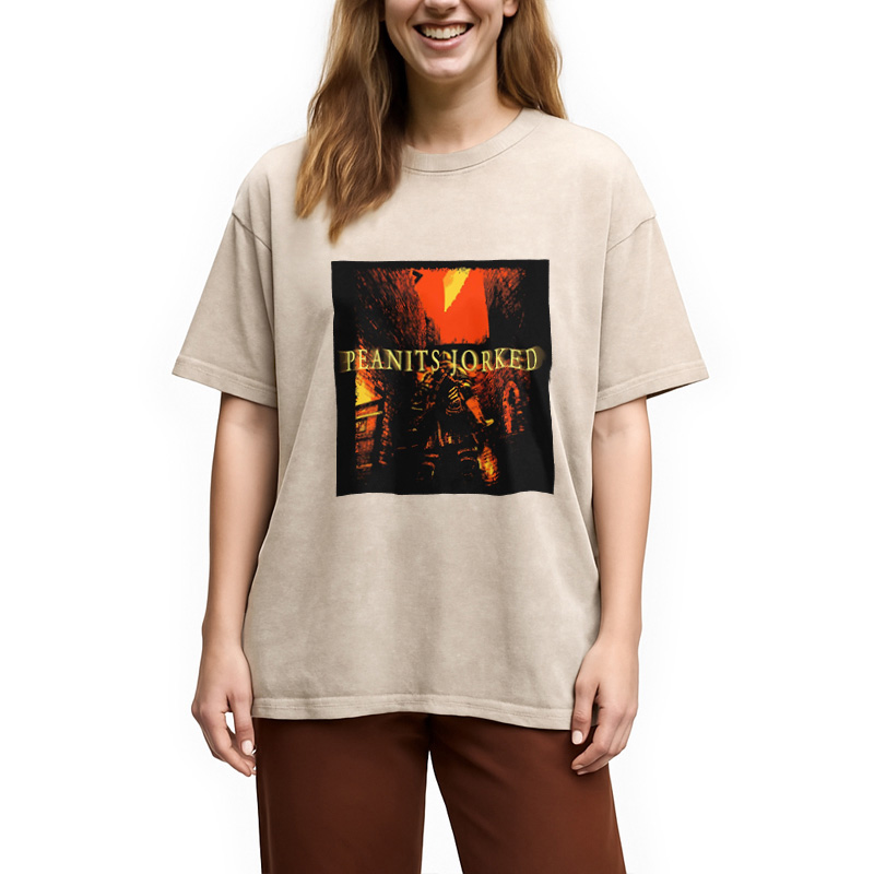Modecanvas PEANITS JORKED Washed T-Shirt