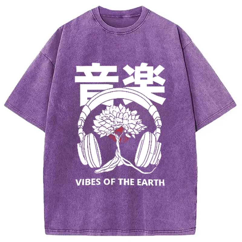 Modecanvas Music DJ Hip Hop Washed T-Shirt