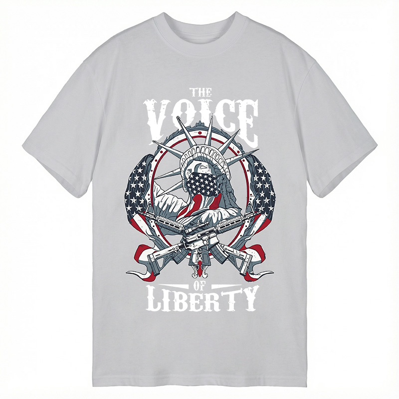 Modecanvas The Voice Of Liberty DTG Printing Classic T-Shirt-modecanvas