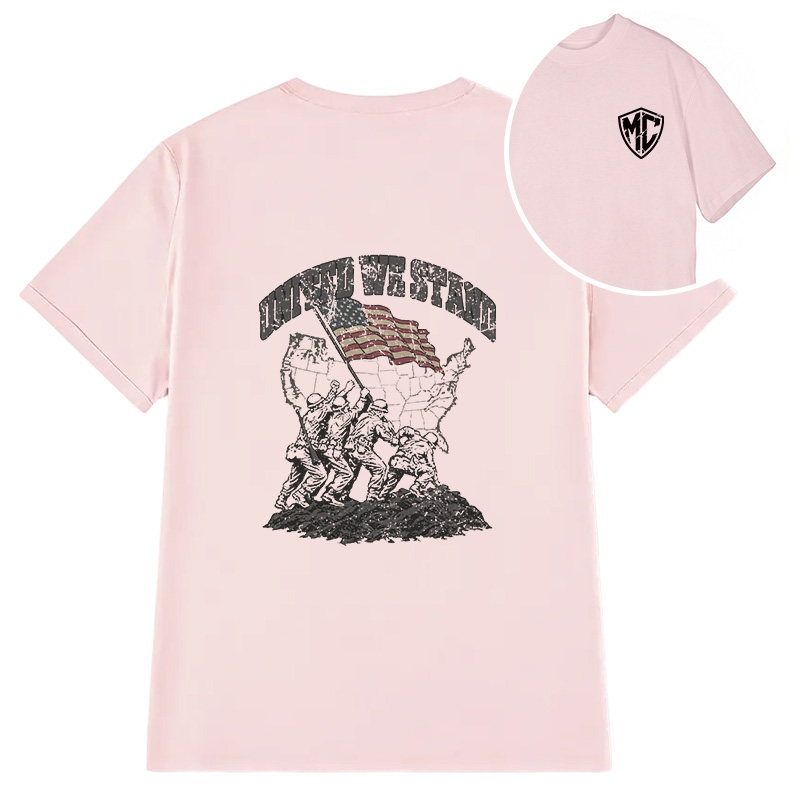 Modecanvas United We Stand DTG Printing Back Classic T-Shirt