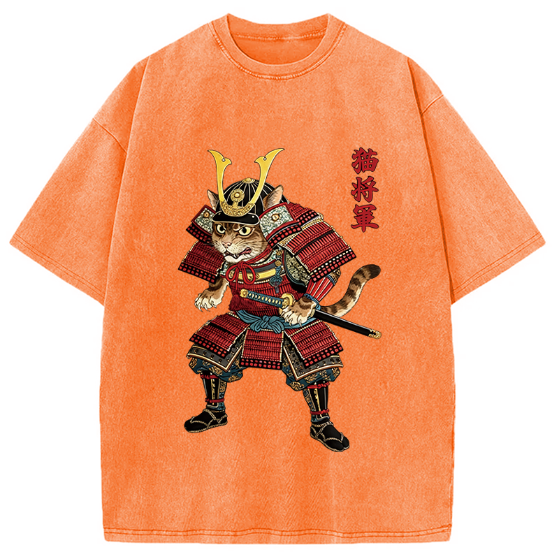 Modecanvas Cat General DTG Printing Washed T-Shirt