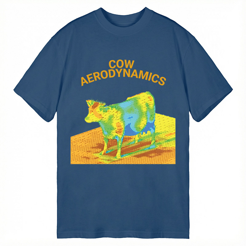 Modecanvas Cow Aerodynamics DTG Printing Classic T-Shirt-modecanvas