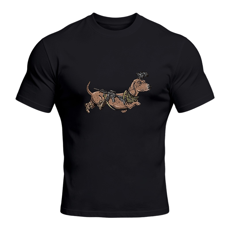 Modecanvas Dachshund Sniper DTG Printing Classic T-Shirt