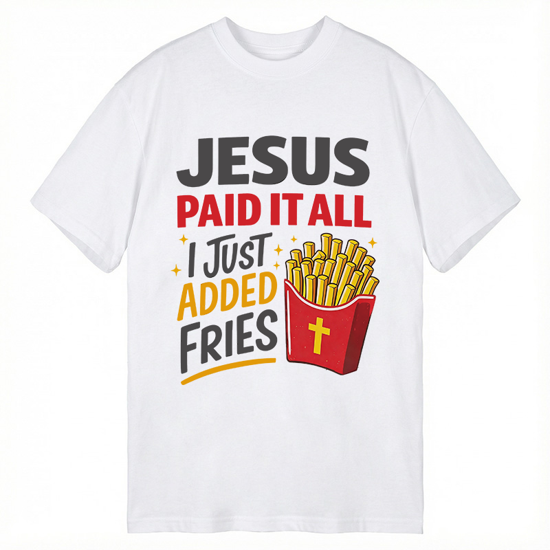 Modecanvas Jesus Paid It All DTG Printing Classic T-Shirt-modecanvas