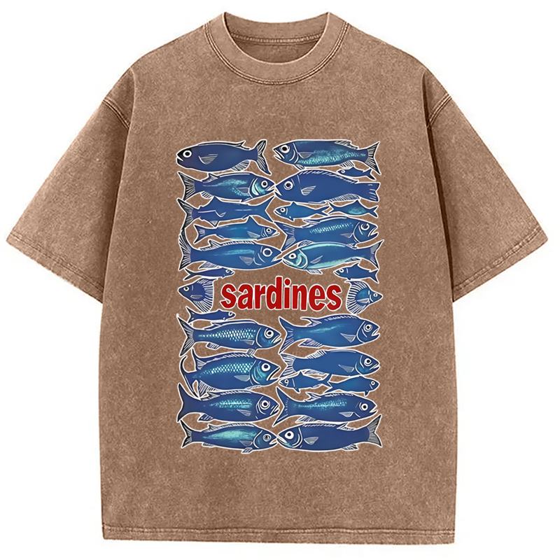Modecanvas Japan Sardines Washed T-Shirt