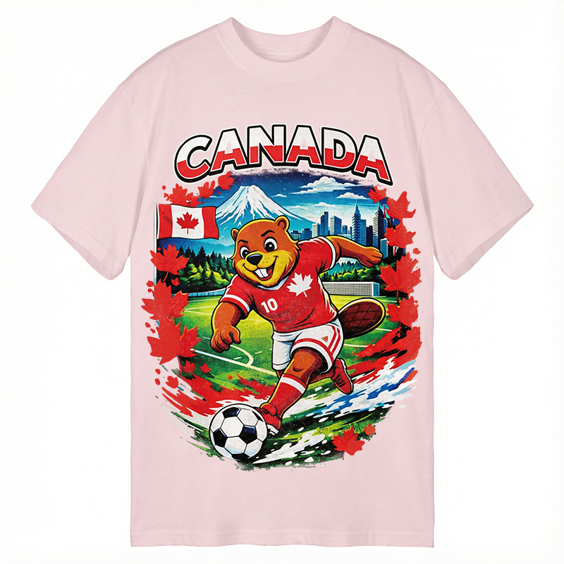 Modecanvas Canada Soccer DTG Printing Classic T-Shirt-modecanvas