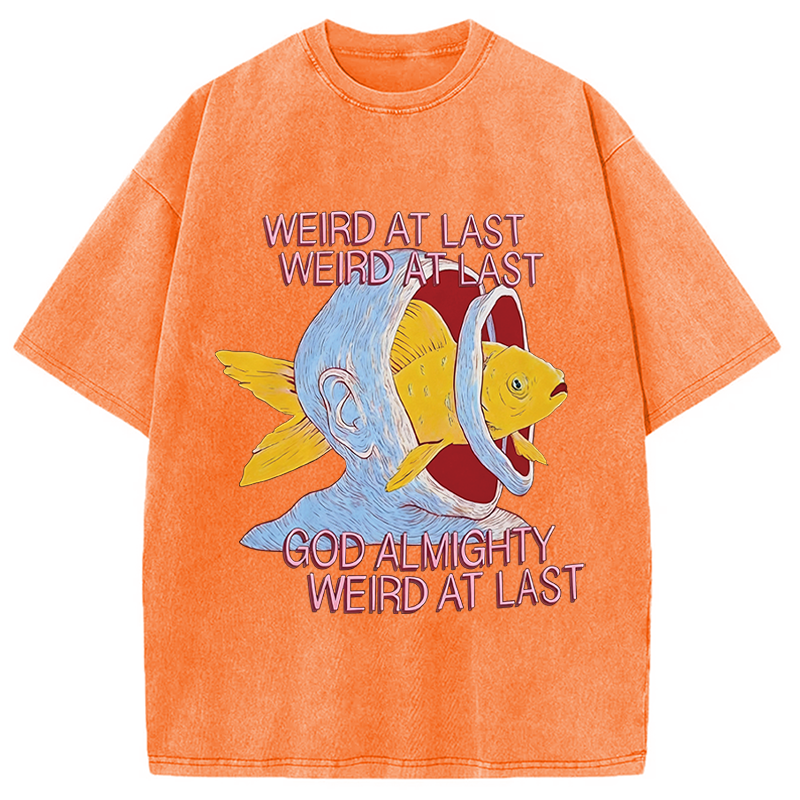 Modecanvas Weird All Time DTG Printing Washed T-Shirt