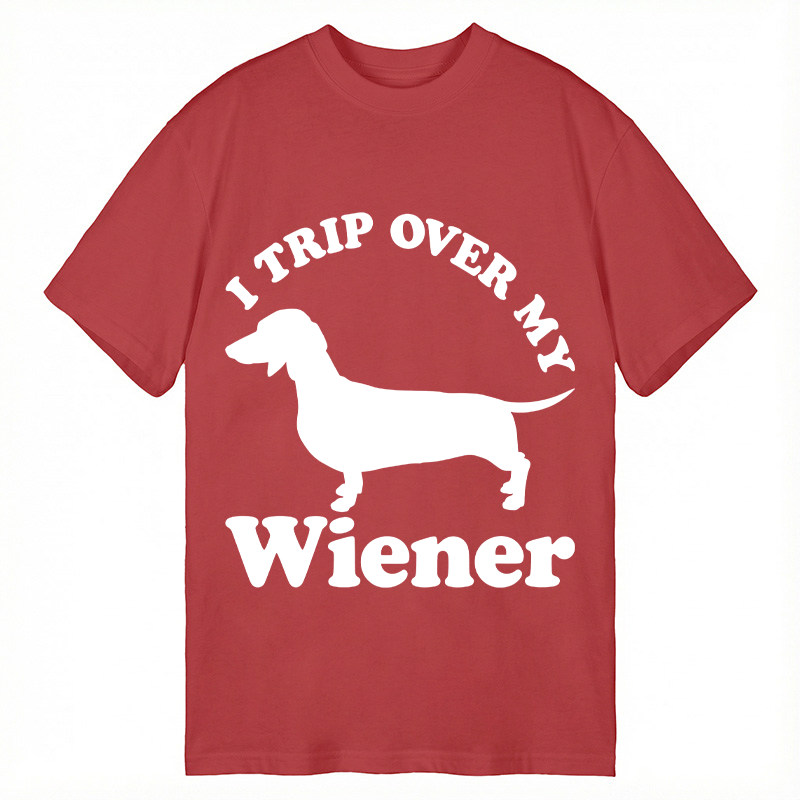 Modecanvas I Trip Over My Wiener DTG Printing Classic T-Shirt-modecanvas