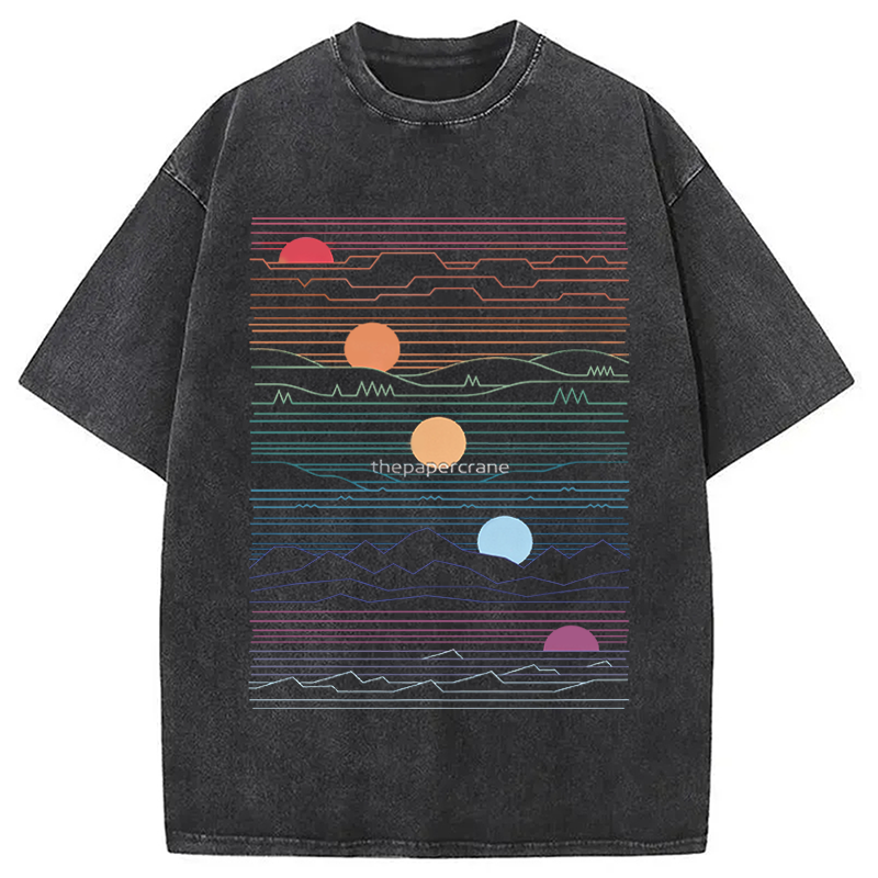 Modecanvas Under One Sun DTG Printing Washed T-Shirt
