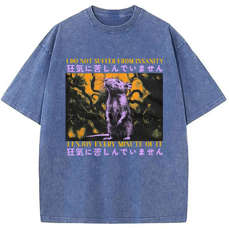 Modecanvas I Enjoy Every Minute Of It Japanese Washed T-Shirt