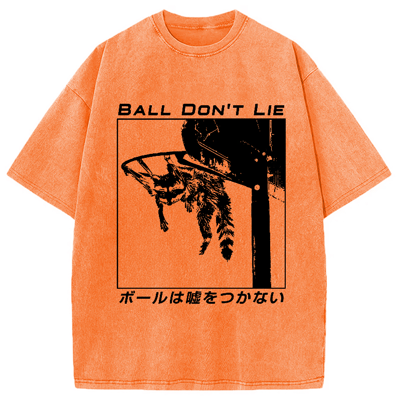 Modecanvas The Ball Doesn't Lie Washed T-Shirt