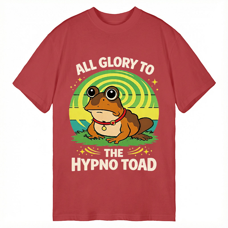 Modecanvas Funny All Glory To The Hypno Toad DTG Printing Classic T-Shirt-modecanvas
