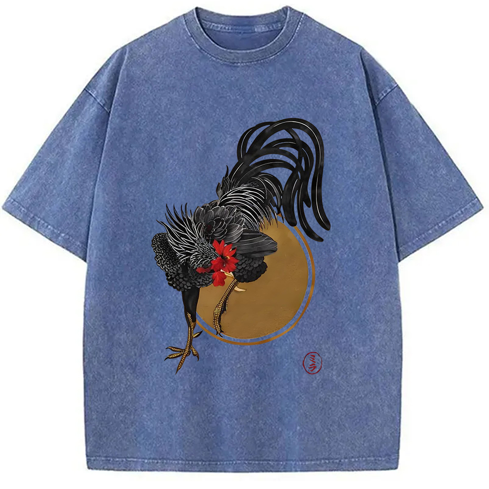 Modecanvas Strutting Rooster Washed T-Shirt