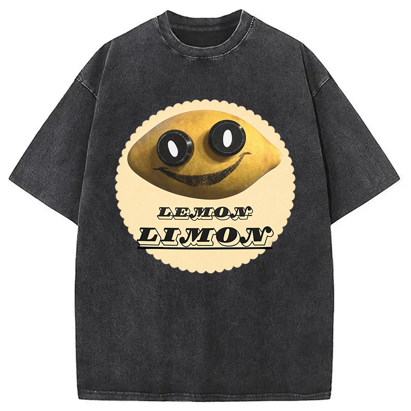 Modecanvas Poppys Playtime Limon DTG Printing Washed T-Shirt