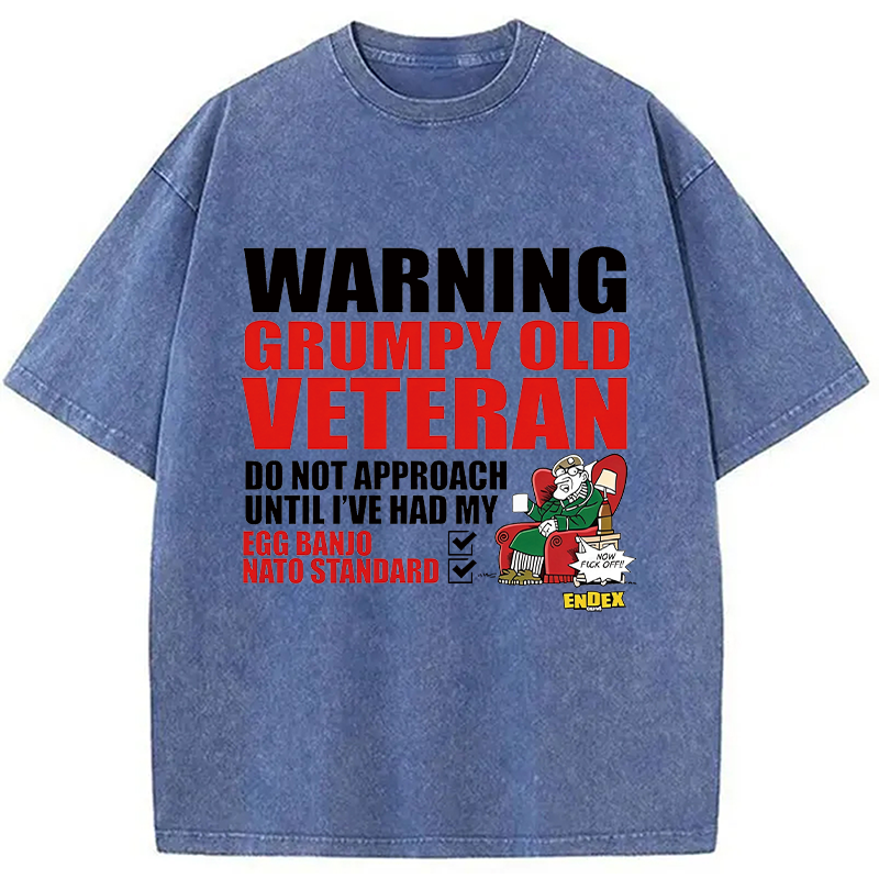 Modecanvas Do Not Approach DTG Printing Washed T-Shirt