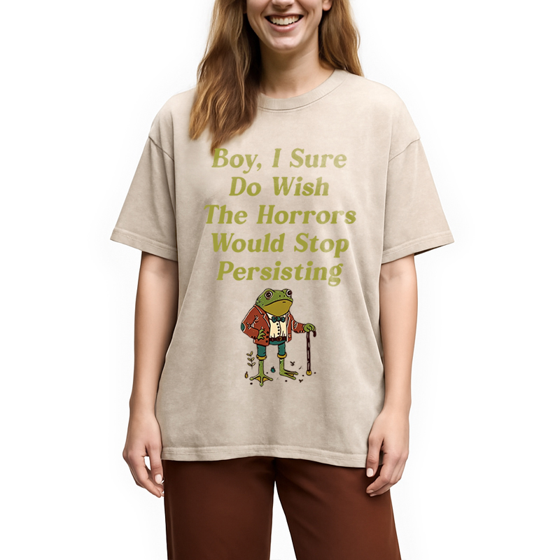Modecanvas Horrors Are Still Persisting DTG Printing Washed T-Shirt