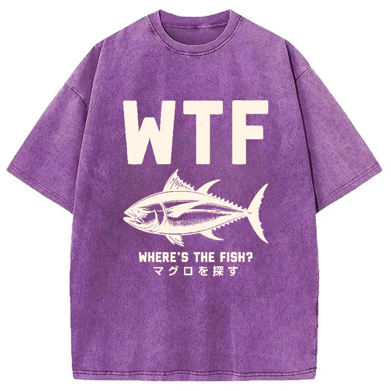 Modecanvas Finding Tuna Washed T-Shirt