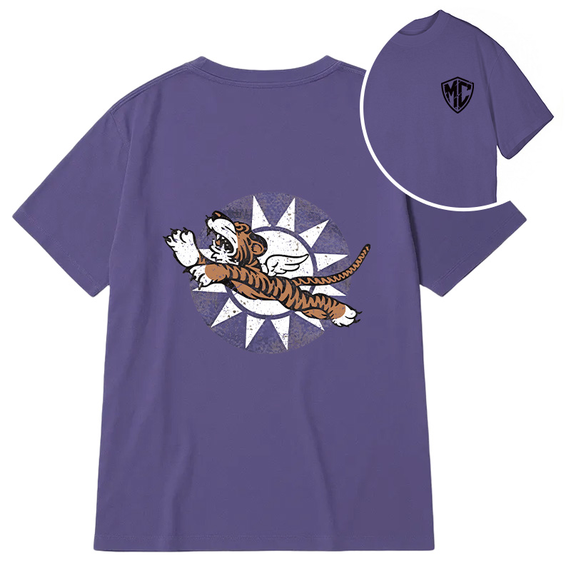Modecanvas Flying Tigers DTG Printing Back Classic T-Shirt