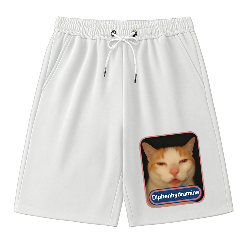 Modecanvas Pink Diphenhydramine Meme Cat Classic Short