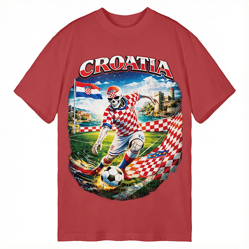 Modecanvas Croatia Soccer DTG Printing Classic T-Shirt-modecanvas