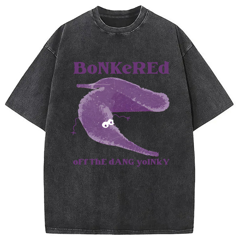 Modecanvas Bonkered of The Dang Yoinky Washed T-Shirt-modecanvas