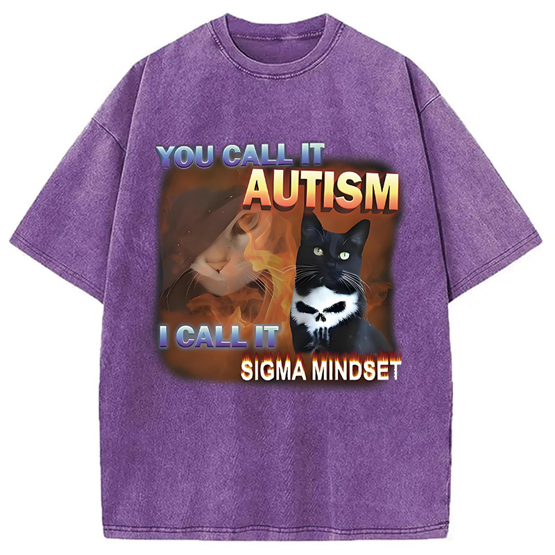 Modecanvas You Call It Autism Funny Washed T-Shirt