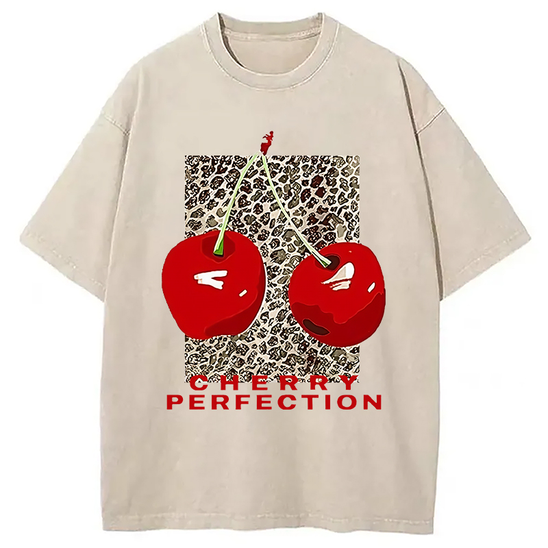 Modecanvas Cherry Perfection Washed T-Shirt