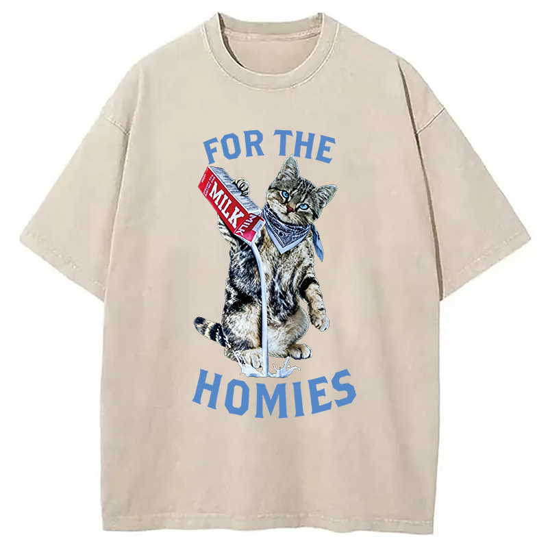 Modecanvas For The Homies DTG Printing Washed T-Shirt